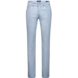 Gardeur lichtblauwe pantalon katoen slim fit