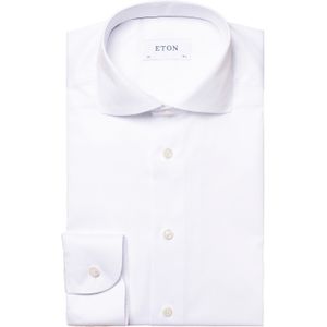 Eton business overhemd slim fit wit effen katoen