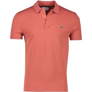 Lacoste polo normale fit rood effen