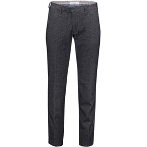 Brax modern fit broek zwart gemêleerd katoen Felix