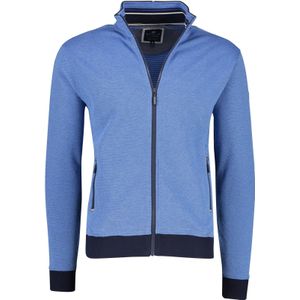 Vest Baileys blauw effen rits met zakken