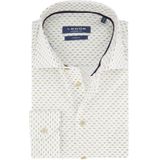 Ledub business overhemd Modern Fit New normale fit groen geprint
