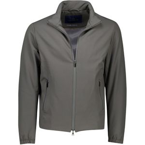 Paul&Shark softshell jas donkergrijs effen wijde fit
