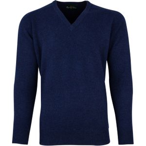 Alan Paine pullover blauw lamswol