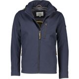 Camel Active jas donkerblauw borstzak kort model capuchon afneembaar