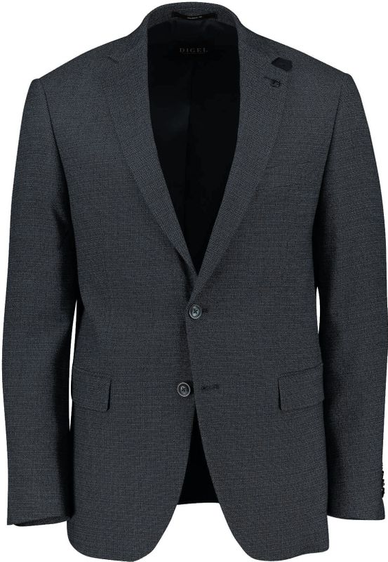 Digel colbert donkerblauw geruit normale fit
