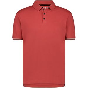 State of Art rood poloshirt rood bruine details