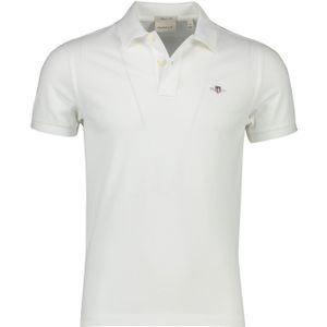 Polo GANT Men Ruggers Ss White