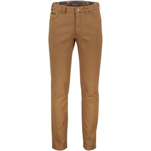 Meyer Chino broek Dublin bruin uni katoen slim fit