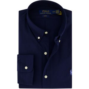 Polo Ralph Lauren donkerblauw overhemd slim fit katoen