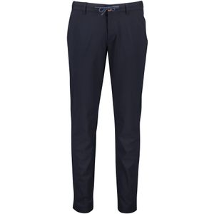 North84 Pantalon chino effen donkerblauw normale fit