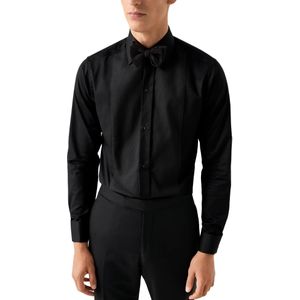 Eton - Overhemd - Zwart - Katoen - Normale Fit