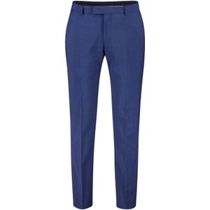 Strellson  pantalon mix en match blauw effen synthetisch slim fit