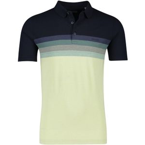 Pierre Cardin poloshirt blauw gestreept katoen