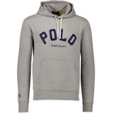 Polo Ralph Lauren hoodie grijs opdruk katoen