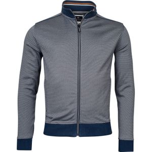 Vest Baileys opstaande kraag print blauw