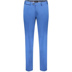 Hiltl katoenen broek Peaker blauw effen katoen