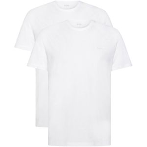 Hugo Boss t-shirt ronde hals 2-pack wit effen katoen