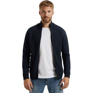 Zip jacket knit sweat combination