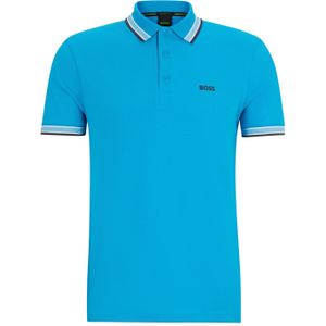 Blauwe polo Hugo Boss Paddy normale fit effen katoen