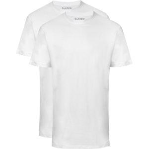 2-pack Slater t-shirt wit katoen