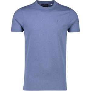 Portofino t-shirt blauw gemeleerd katoen