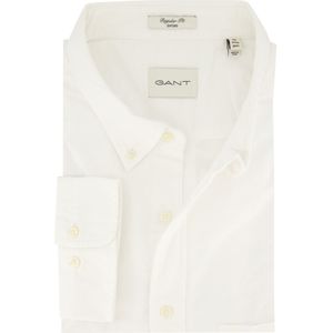 Gant overhemd regular fit wit katoen
