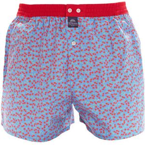 Mc Alson boxershort blauw rood geprint katoen