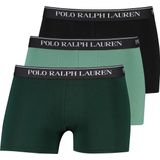 Polo Ralph Lauren boxershort 3-pack Classic Trunks groen zwart
