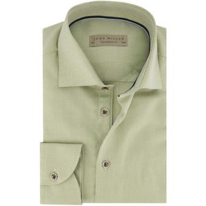 John Miller business overhemd John Miller Tailored Fit normale fit groen effen katoen