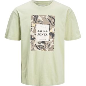 Jack & Jones Plus Size t-shirt lichtgroen met opdruk