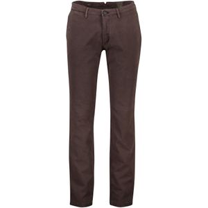 Gardeur bruine katoenen chino slim fit