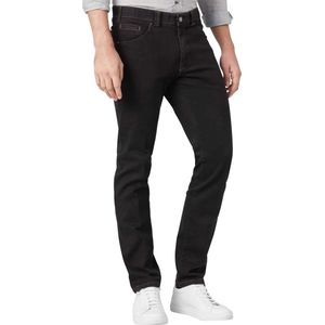 Meyer nette jeans Dublin slim fit zwart effen denim