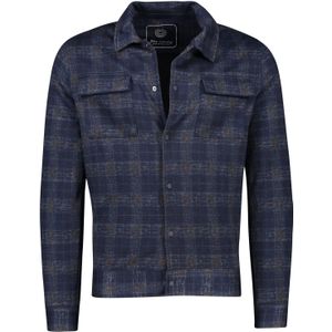 Blue Industry overshirt blauw geruit