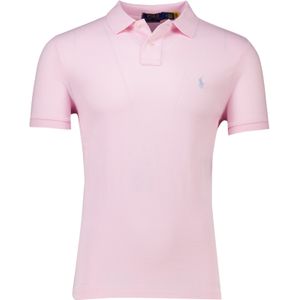 Polo Ralph Lauren polo roze effen normale fit katoen