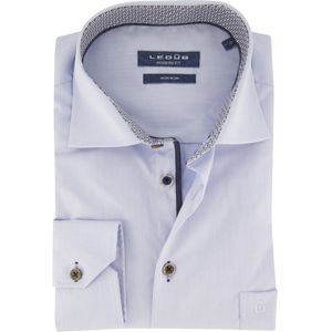 Ledub casual overhemd normale fit lichtblauw effen