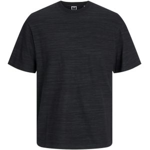 Jack & Jones Plus Size t-shirt zwart gemeleerd wijde fit