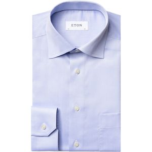 Eton business overhemd lichtblauw effen Classic Fit Signature Twill
