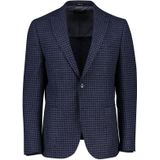 Digel colbert donkerblauw geprint normale fit