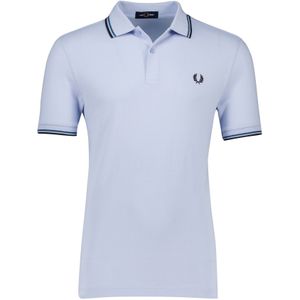 Fred Perry poloshirt lichtblauw katoen