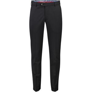 Meyer Bonn pantalon flatfront wol zwart