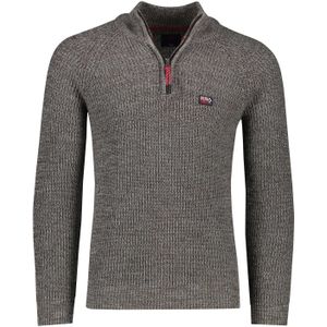 NZA sweater halfzip bruin normale fit Ngongofaha
