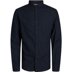 Jack&Jones overhemd wijde fit donkerblauw