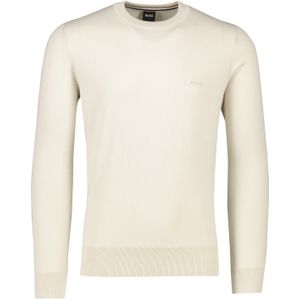 Hugo Boss trui beige effen katoen