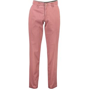 M.E.N.S. broek roze effen katoen chino wijde fit