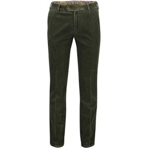 Meyer Pantalon Bonn corduroy effen groen ribbroek