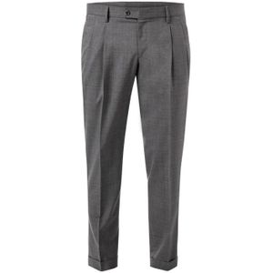 Hiltl wollen pantalon Tarmac U grijs gemêleerd wol slim fit