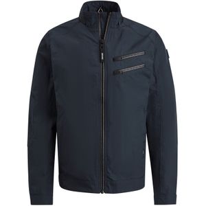 Vanguard zomerjas donkerblauw effen rits