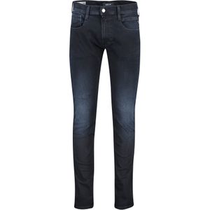 Donkerblauwe Replay jeans effen denim anbass hyperflex