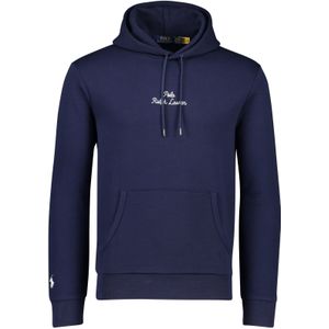 Polo Ralph Lauren Hoodie donkerblauw effen katoen